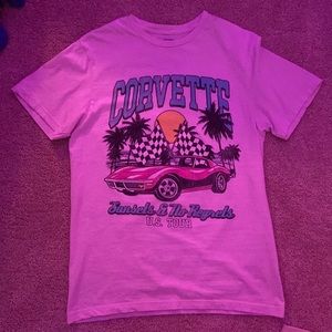 Men’s GM Corvette Light Pink T Shirt